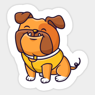 Cute Bulldog Sticker